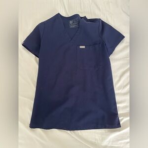 Figs Scrubs Caterina Top in Navy